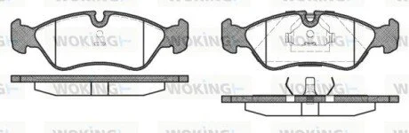 Колодки тормозные WOKING P3863.10