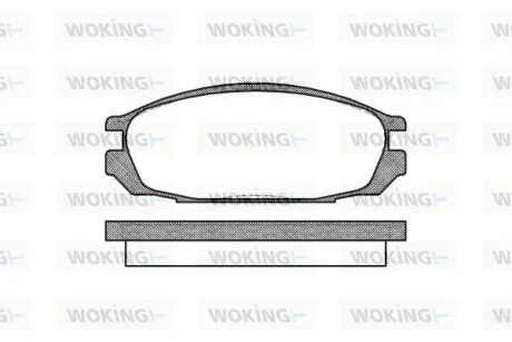 Колодки тормозные WOKING P3923.00