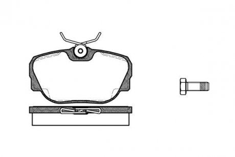 Гальмівні колодки передні BMW 3 (E30)/Z1 1.6-2.7 82-94 WOKING P3963.00