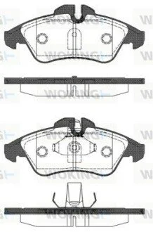 Гальмівні колодки перед LT/Sprinter/Vito 95- WOKING P4783.10
