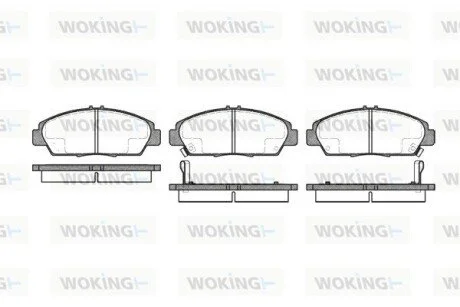 Колодки гальмівні WOKING P5063.02