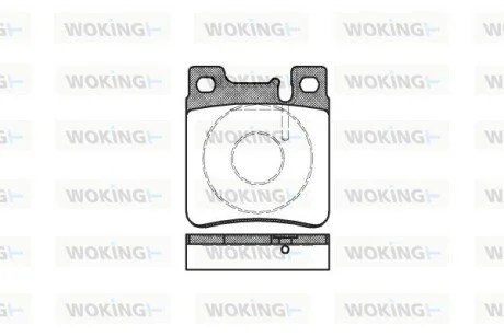 Гальмівні колодки перед W202/210 (ATE)/211 4Matic WOKING P507300