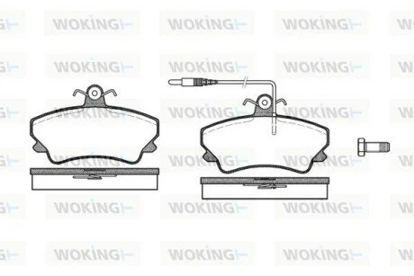 Гальмівні колодки WOKING P509312
