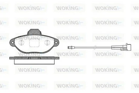 Колодки тормозные WOKING P5143.01