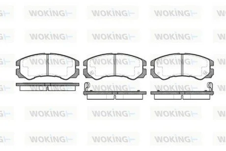Колодки гальмівні WOKING P5253.02