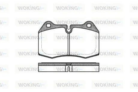 Колодки гальмівні WOKING P5413.00