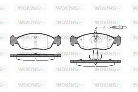 Гальмівні колодки WOKING P561302