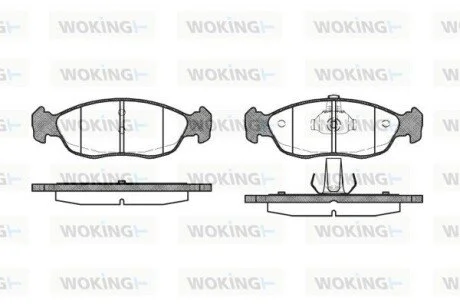 Гальмівні колодки WOKING P561310