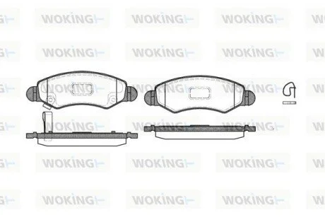 Колодки гальмівні WOKING P6023.21