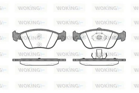 Колодки гальмівні WOKING P6223.00