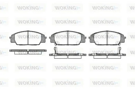 Колодки гальмівні WOKING P6353.02