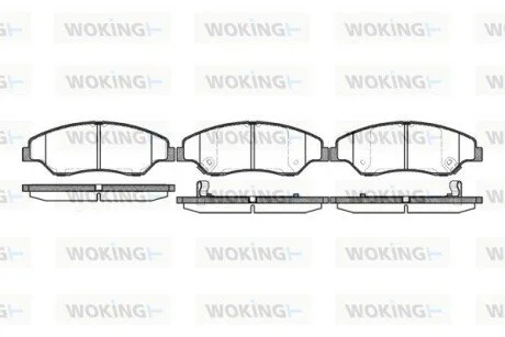 Колодки гальмівні WOKING P6393.02