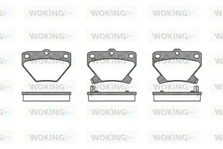 Колодки гальмівні WOKING P6413.02