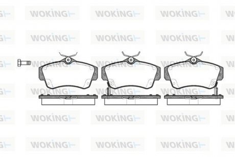 Колодки гальмівні WOKING P6533.02