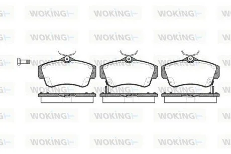 Колодки гальмівні WOKING P6533.02