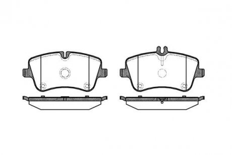 Колодки тормозные дисковые MB C203 / перед WOKING P6683.00