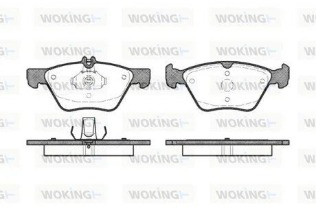 Гальмівні колодки перед W202/210 (ATE)/211 4Matic WOKING P7013.00