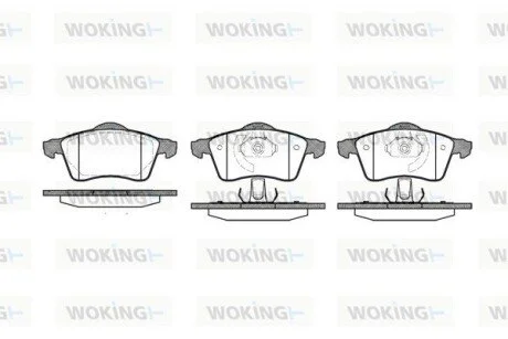 Колодки тормозные WOKING P7183.00