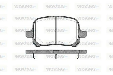 Колодки гальмівні WOKING P7213.00