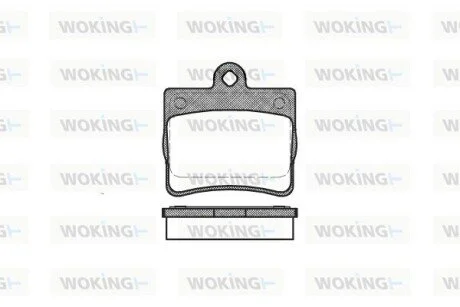 Колодки гальмівні WOKING P7303.00