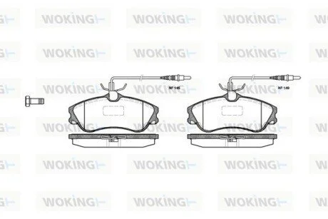 Гальмівні колодки WOKING P734304