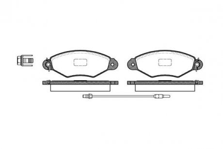 Колодки тормозные дисковые передние Nissan Kubistar 1.2 03-,Nissan Kubistar 1.2 WOKING P743301 (фото 1)
