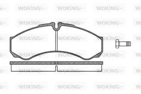 Гальмівні колодки WOKING P751310