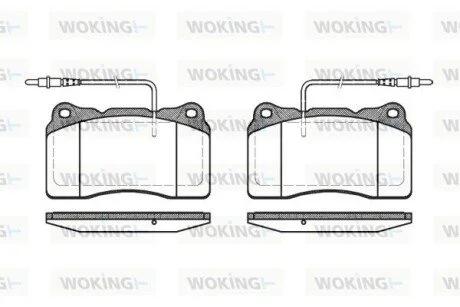 Гальмівні колодки WOKING P766314