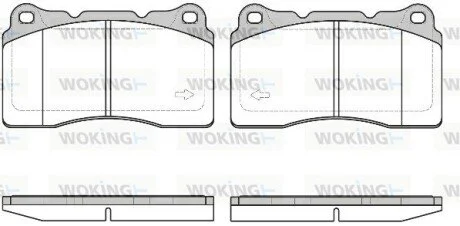 Гальмівні колодки WOKING P766340