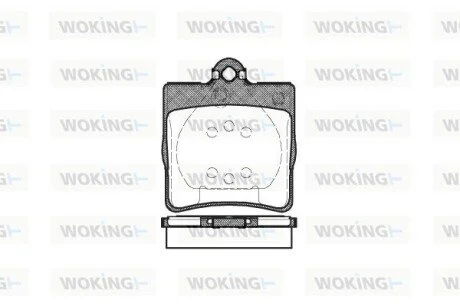 Гальмівні колодки зад. MB C/E-класз (W202/203/210) (ATE) WOKING P778300