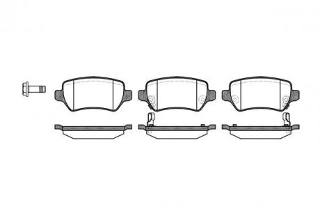 Колодки тормозные дисковые задние Hyundai Ix20 1.4 10-,Hyundai Ix20 1.6 10- (P85 WOKING P857302