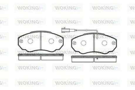Колодки тормозные WOKING P860301