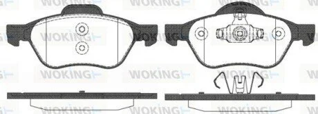 Гальмівні колодки перед. Megane/Scenic (03-21) WOKING P862310