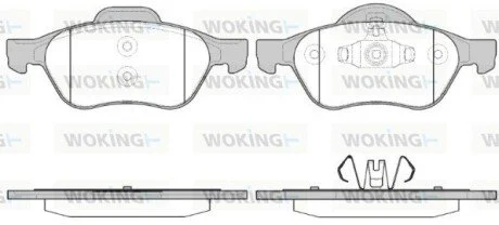 Гальмівні колодки перед. Renault Megane/Scenic/Clio 02- (ATE) WOKING P8623.40