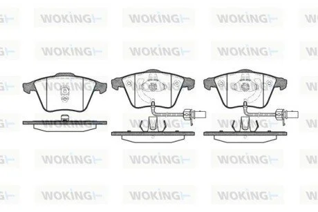 Колодки тормозные WOKING P8643.02