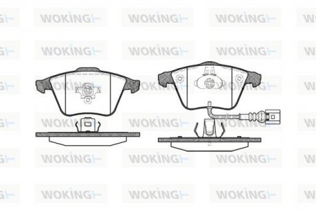 Колодки гальмівні WOKING P8643.32