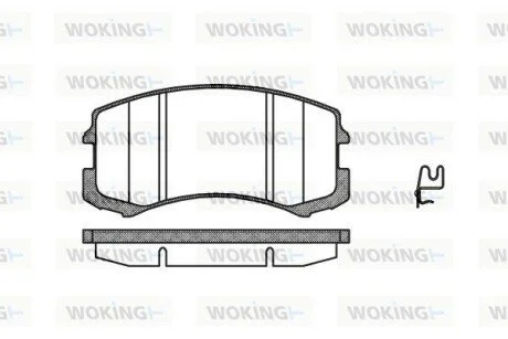 Колодки гальмівні WOKING P8653.01