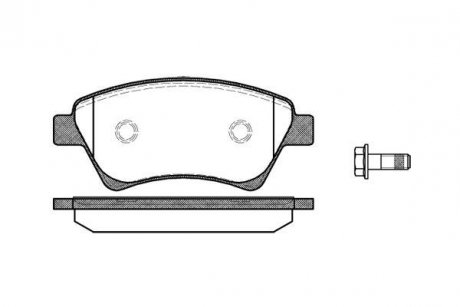 Колодки тормозные дисковые передние Renault Grand scenic ii 1.5 04-,Renault Gran WOKING P876300 (фото 1)