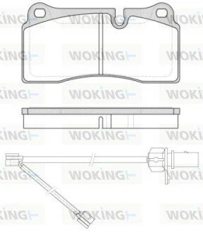 Колодки гальмівні WOKING P8833.21