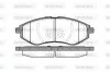Колодка тормозная Авео перед (к-т 4 шт) WOKING P886300