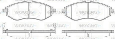 Колодки гальмівні диск. перед. (Remsa) Chevrolet Aveo T200 T250 R14 (P8863.02) WOKING P886302