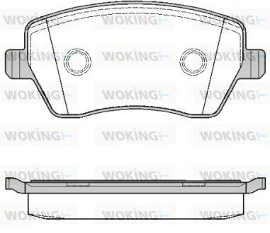 Колодки тормозные дисковые передние Dacia Dokker 1.2 12-,Dacia Dokker 1.5 12- (P WOKING P887300
