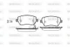 Колодки тормозные дисковые Suzuki Swift 05&gt; Splash / Nissan Micra 10&gt; 16&gt; / пере WOKING P8873.11 (фото 1)