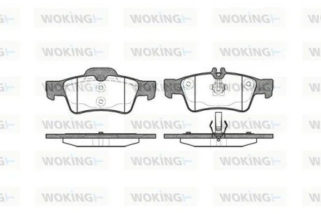 Колодки тормозные дисковые задние Mercedes-benz Cls (c218) 2.1 11-,Mercedes-benz WOKING P891300