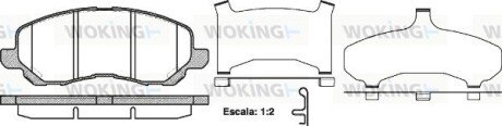 Колодки гальмівні WOKING P9043.31