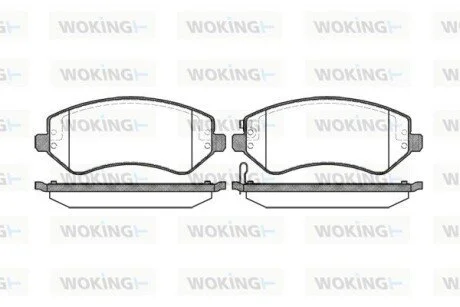 Колодки гальмівні WOKING P9073.02