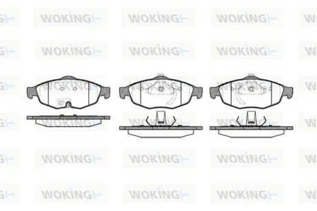 Колодки гальмівні WOKING P9123.02