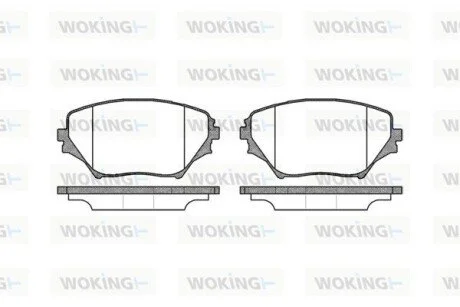 Гальмівні колодки перед. Toyota RAV4 94-05 (sumitomo) WOKING P9133.00