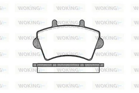 Колодки тормозные дисковые Renault Master Movano 00> 06> / перед WOKI WOKING P9193.00