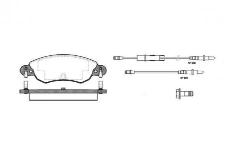 Гальмівні колодки WOKING P929304